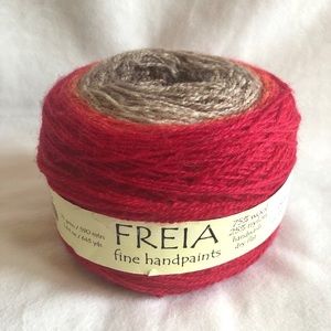 Freia Fibers Ombré Lace Weight Yarn in Ember